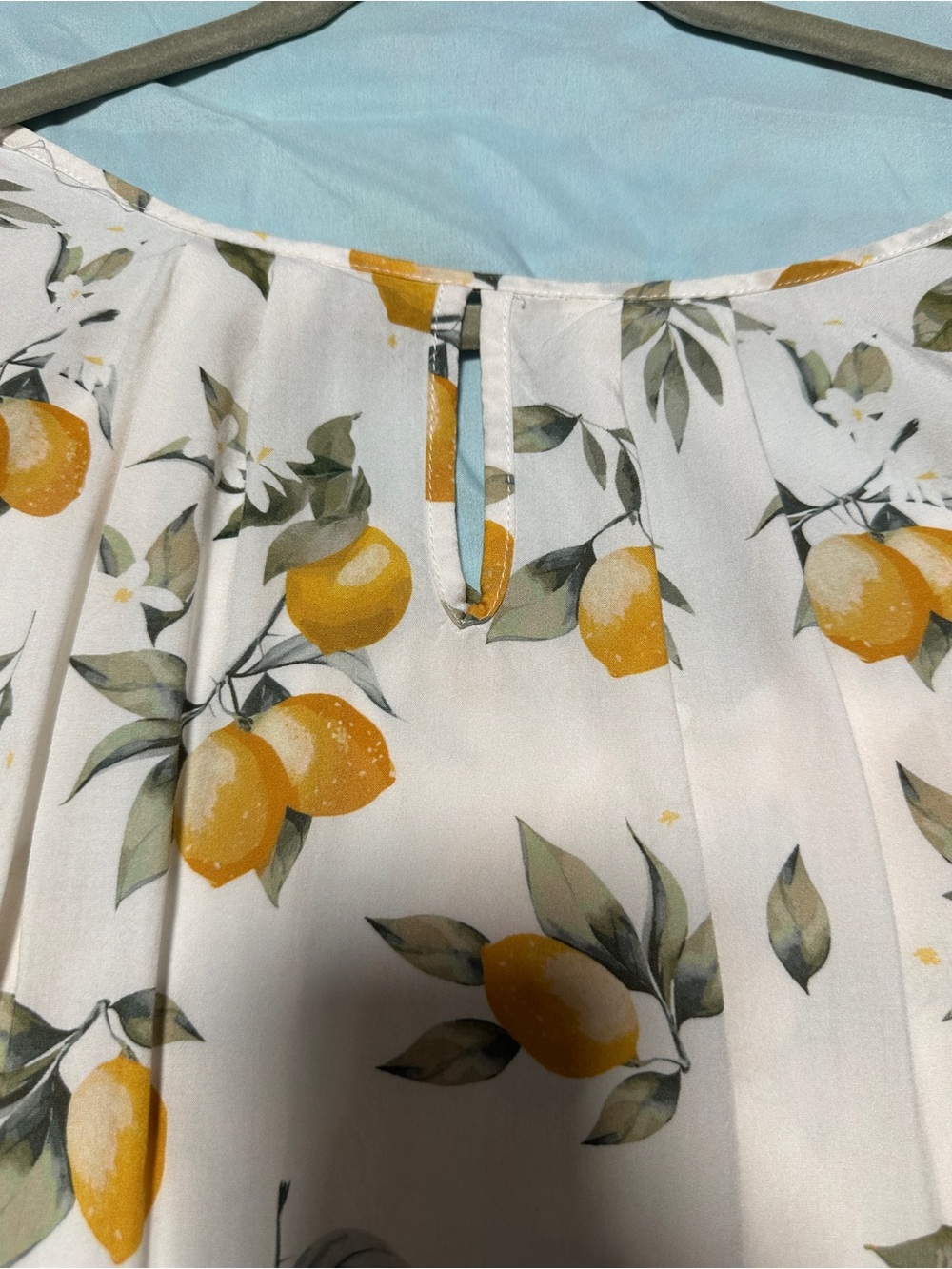 BloomChic White Tunic with Yellow Lemon Print - Picture 4 of 7
